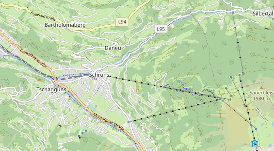 Aire camping-car sur la carte