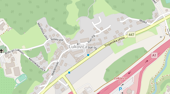 Stellplatz auf Satellitenbild