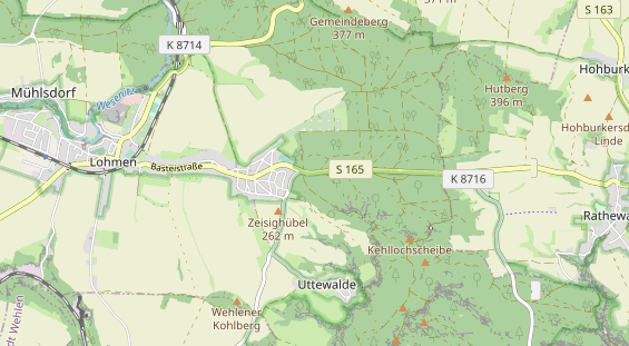 Aire camping-car sur la carte