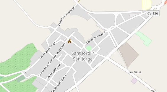 Stellplatz auf Satellitenbild