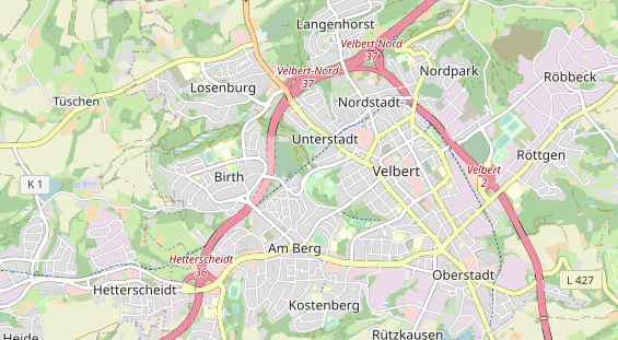 Aire camping-car sur la carte