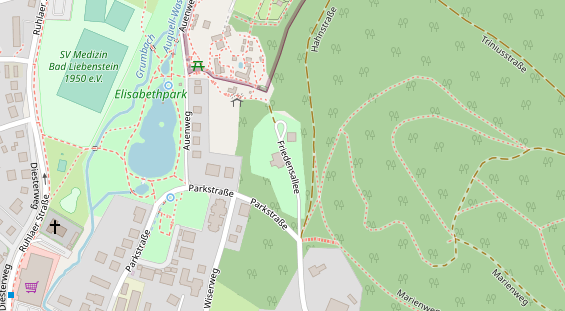 Stellplatz auf Satellitenbild