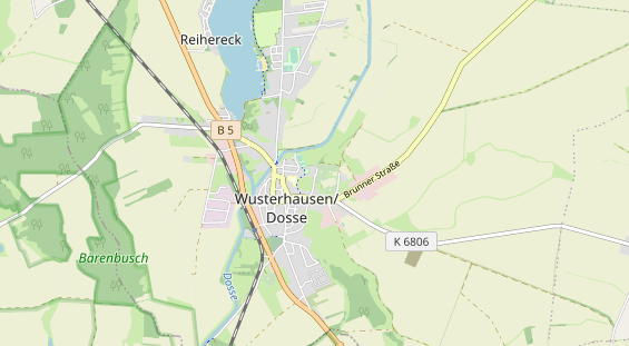 Area di sosta per camper sulla carta