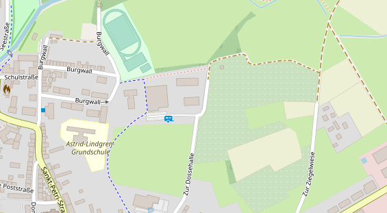 Stellplatz auf Satellitenbild