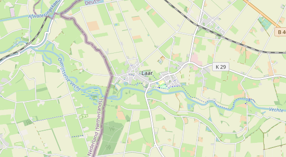 Area di sosta per camper sulla carta