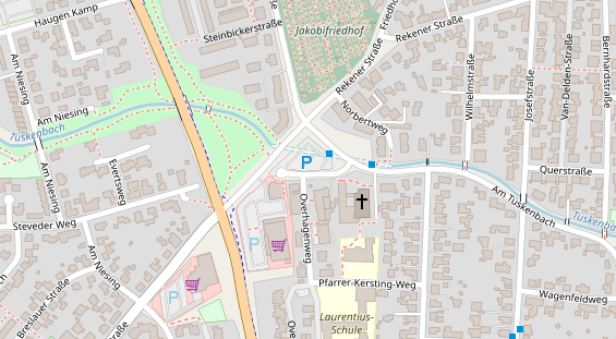 Stellplatz auf Satellitenbild