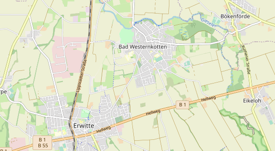 Aire camping-car sur la carte