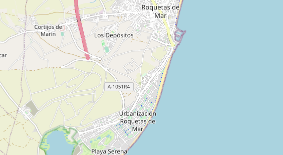 Area di sosta per camper sulla carta