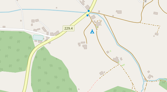 Stellplatz auf Satellitenbild