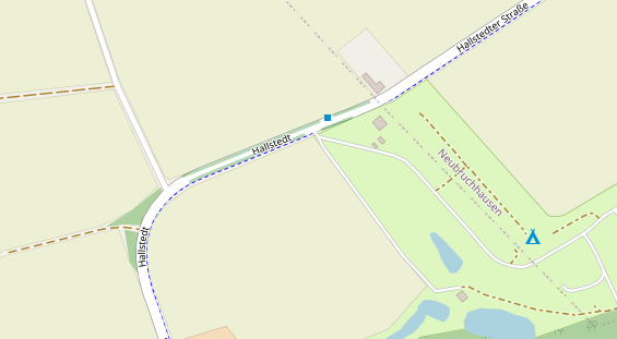 Stellplatz auf Satellitenbild