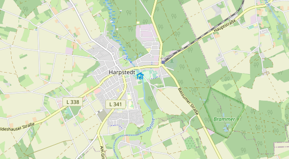 Area di sosta per camper sulla carta