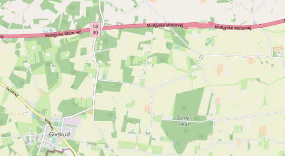 Área para autocaravana en la tarjeta