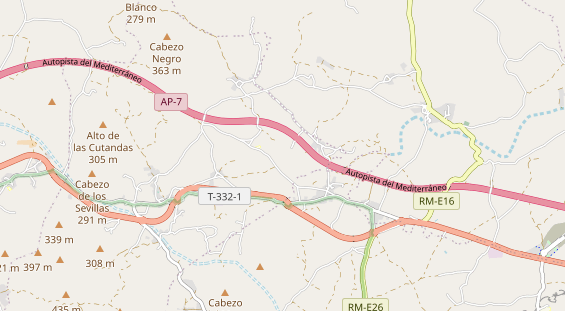 Área para autocaravana en la tarjeta