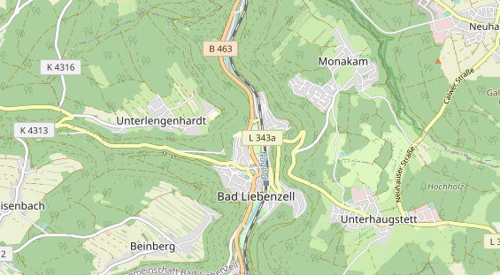 Area di sosta per camper sulla carta