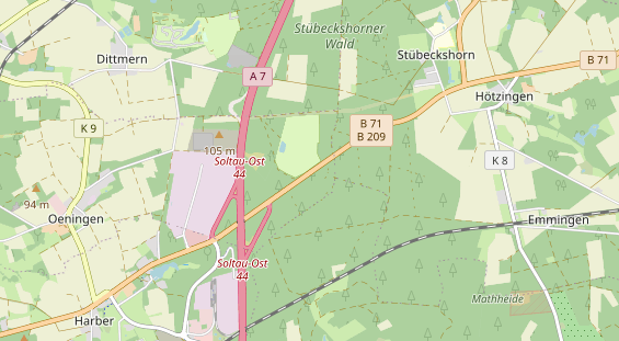 Área para autocaravana en la tarjeta