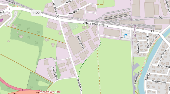 RV parking auf Karte