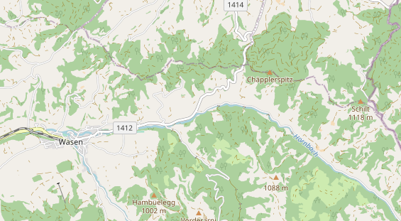 Area di sosta per camper sulla carta