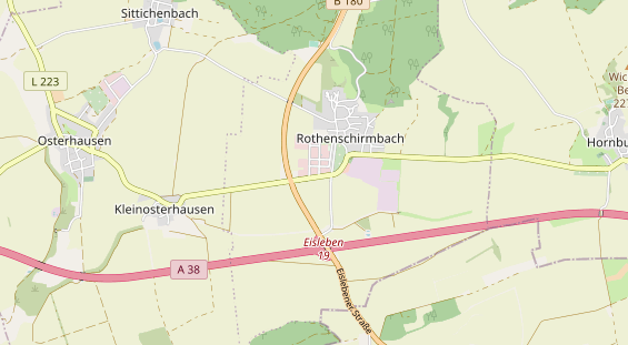 Area di sosta per camper sulla carta