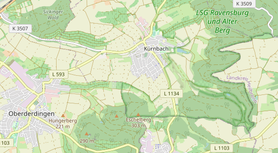 Aire camping-car sur la carte