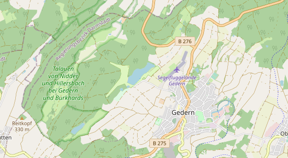 Aire camping-car sur la carte