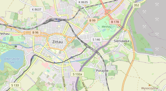 Aire camping-car sur la carte