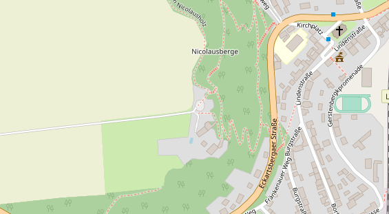 Stellplatz auf Satellitenbild