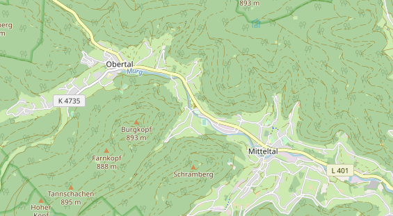 Area di sosta per camper sulla carta