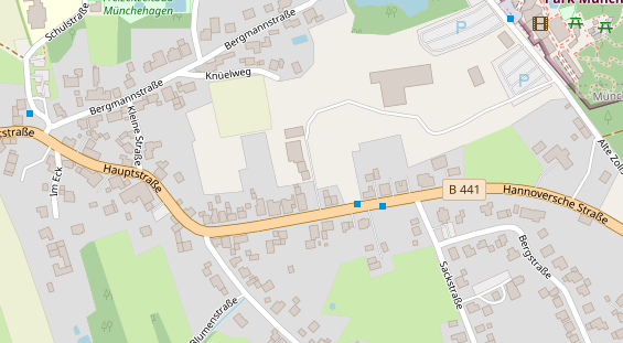 Stellplatz auf Satellitenbild