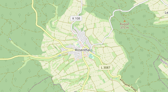 Aire camping-car sur la carte