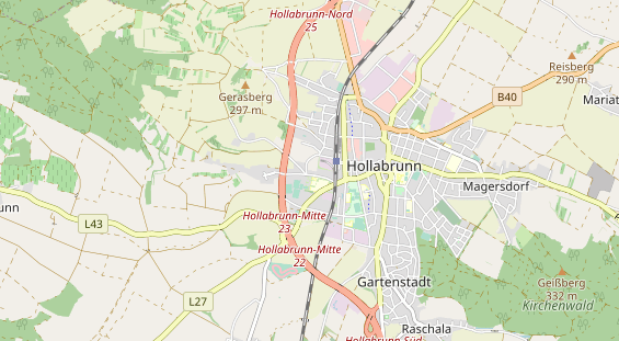 Area di sosta per camper sulla carta