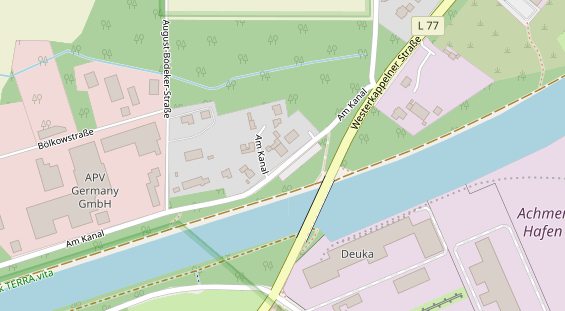 Stellplatz auf Satellitenbild