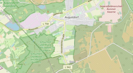 Area di sosta per camper sulla carta