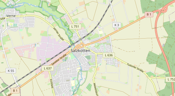 Aire camping-car sur la carte