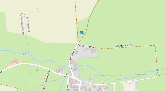 Stellplatz auf Satellitenbild