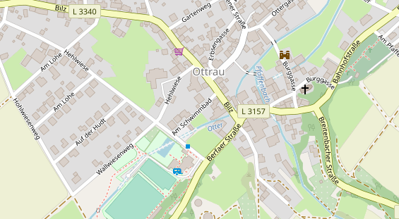 Stellplatz auf Satellitenbild