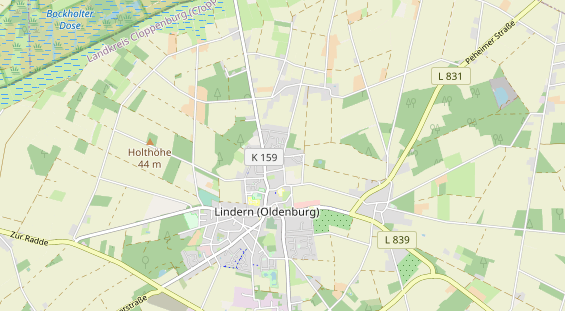 Aire camping-car sur la carte