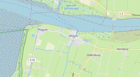 Area di sosta per camper sulla carta