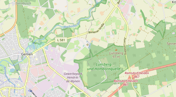 Area di sosta per camper sulla carta