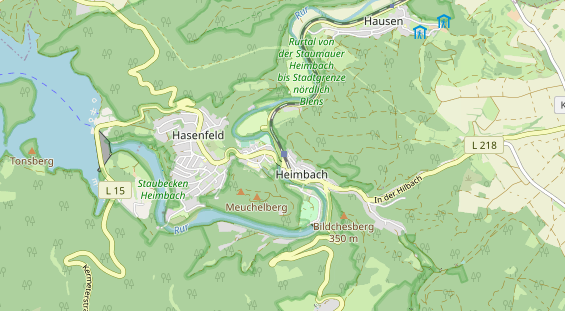 Área para autocaravana en la tarjeta