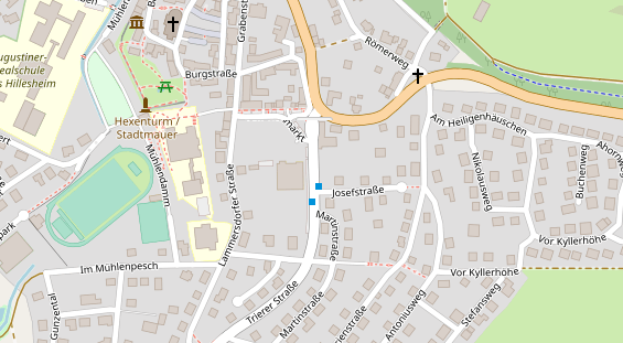 Stellplatz auf Satellitenbild