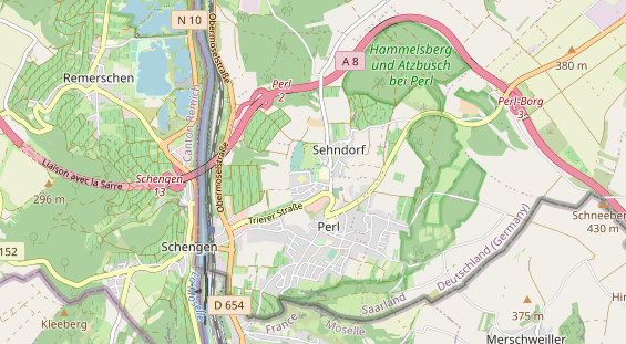 Aire camping-car sur la carte