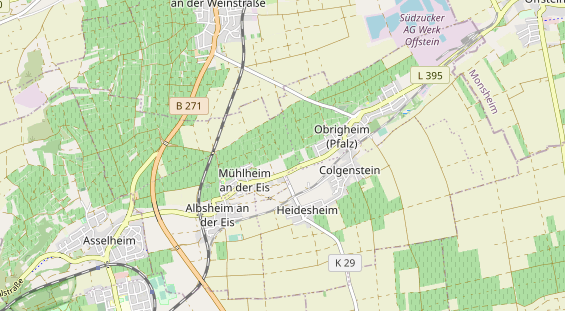 Area di sosta per camper sulla carta