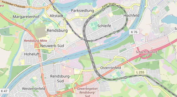 Área para autocaravana en la tarjeta