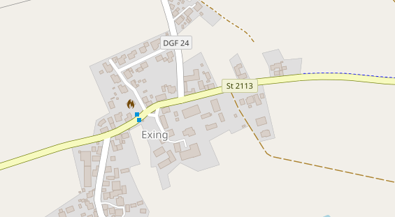 Stellplatz auf Satellitenbild