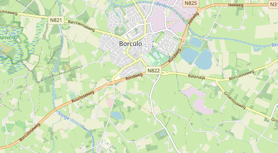 Área para autocaravana en la tarjeta