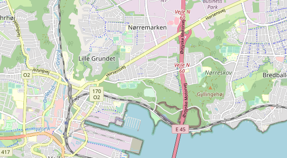 Área para autocaravana en la tarjeta