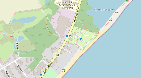 Stellplatz auf Satellitenbild