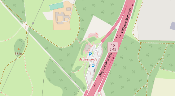 Stellplatz auf Satellitenbild