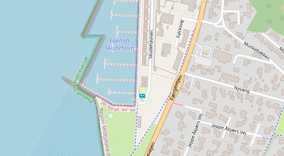 Stellplatz auf Satellitenbild