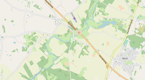 Area di sosta per camper sulla carta